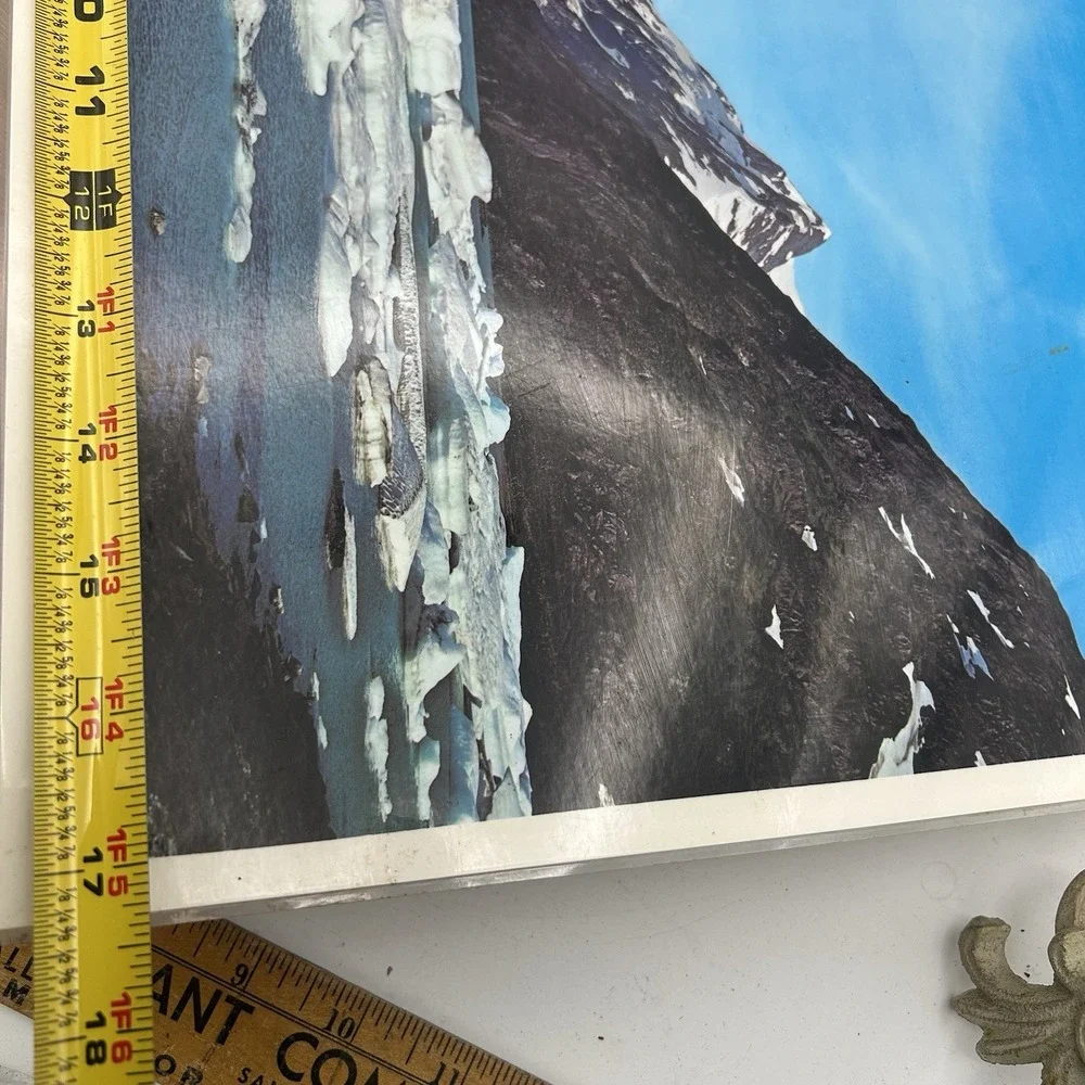 Vintage Alaskan Aerial‎ Placemats Photographer Jim Diane Set Of 2 - 17x12